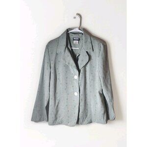 NYCC Blazer Vest Set 16 Petite Vintage Two Button Shoulder Pads